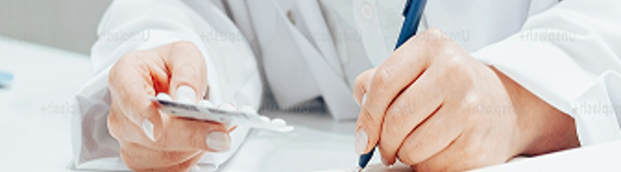 Doctor hands with pen